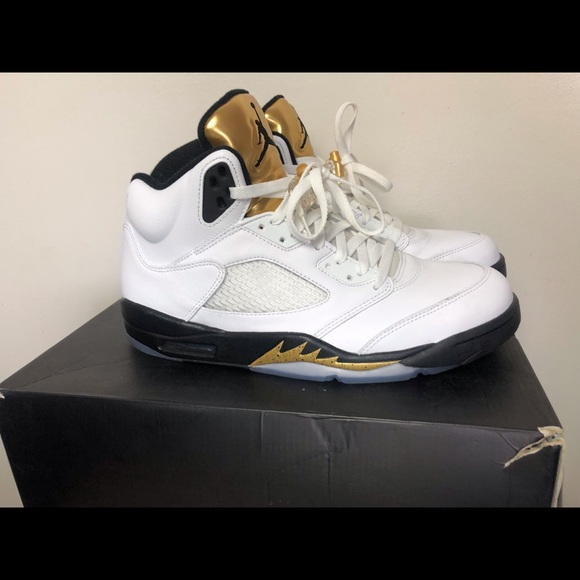 Air Jordan 5 V Retro Gold Medal Coin Olympic Men